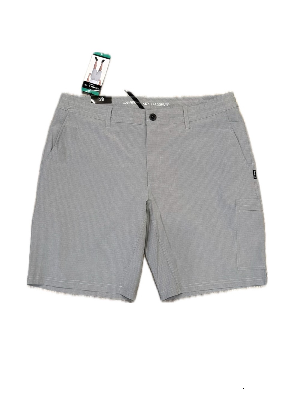 O’Neill Men's Light Gray Flat Front Hybrid Shorts